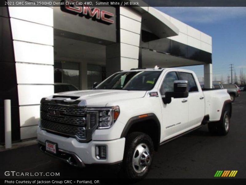 Summit White / Jet Black 2021 GMC Sierra 3500HD Denali Crew Cab 4WD