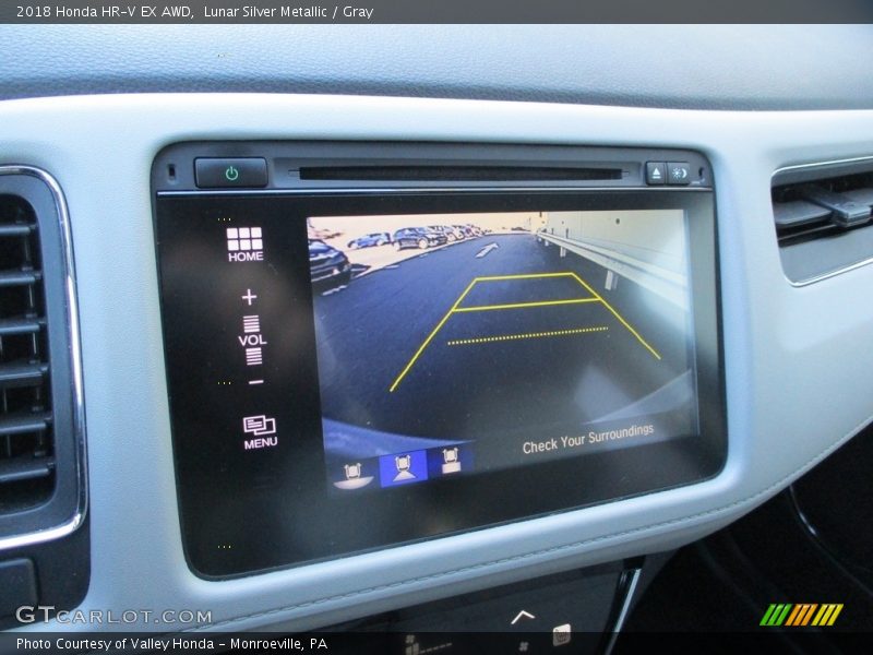 Lunar Silver Metallic / Gray 2018 Honda HR-V EX AWD