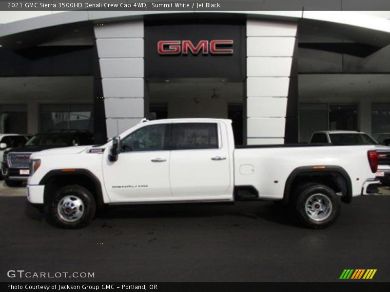 Summit White / Jet Black 2021 GMC Sierra 3500HD Denali Crew Cab 4WD