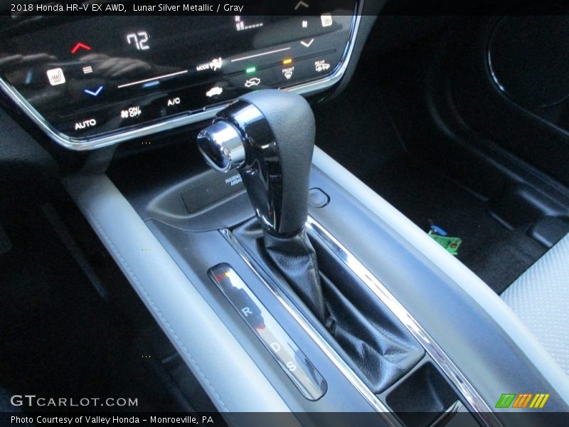 Lunar Silver Metallic / Gray 2018 Honda HR-V EX AWD