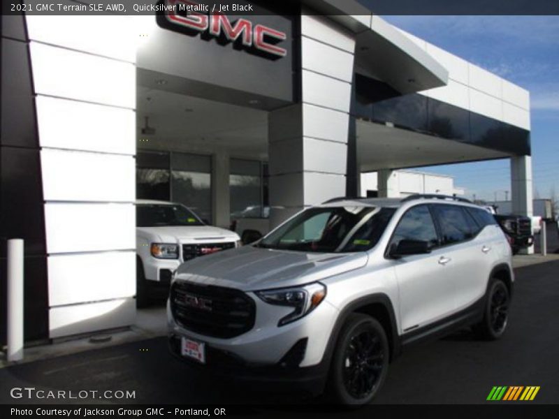 Quicksilver Metallic / Jet Black 2021 GMC Terrain SLE AWD