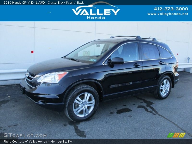 Crystal Black Pearl / Black 2010 Honda CR-V EX-L AWD