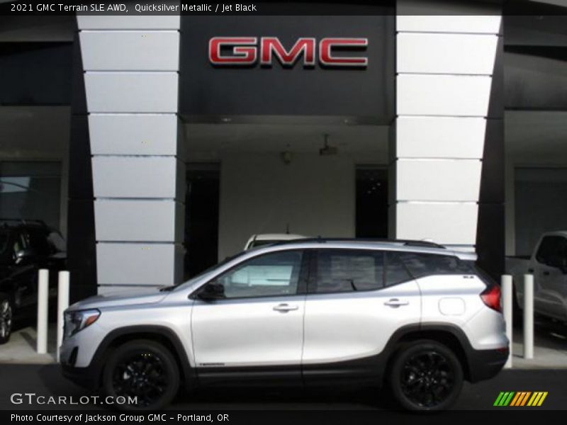 Quicksilver Metallic / Jet Black 2021 GMC Terrain SLE AWD