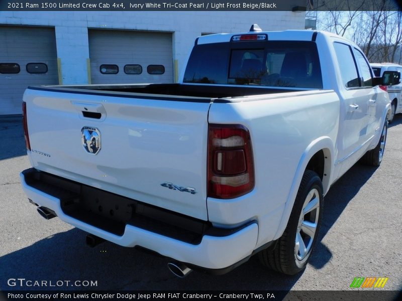 Ivory White Tri-Coat Pearl / Light Frost Beige/Black 2021 Ram 1500 Limited Crew Cab 4x4