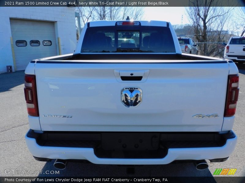 Ivory White Tri-Coat Pearl / Light Frost Beige/Black 2021 Ram 1500 Limited Crew Cab 4x4