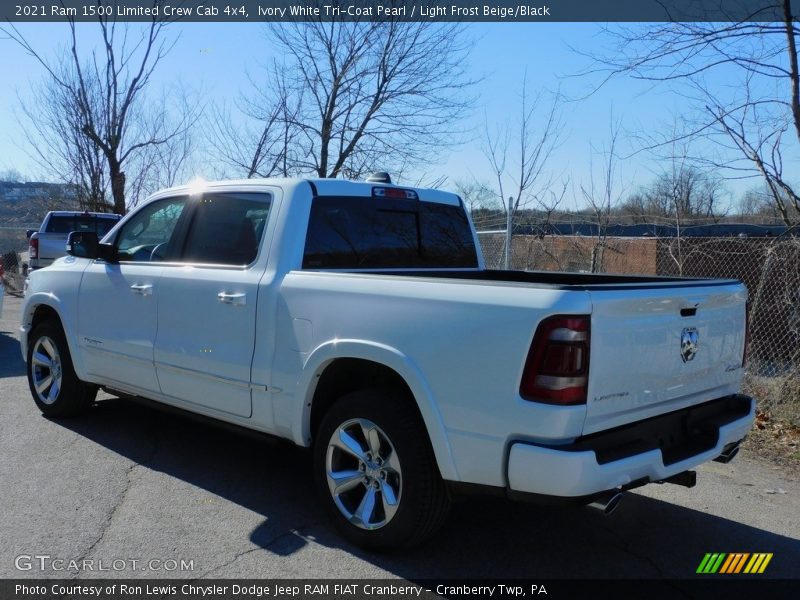 Ivory White Tri-Coat Pearl / Light Frost Beige/Black 2021 Ram 1500 Limited Crew Cab 4x4