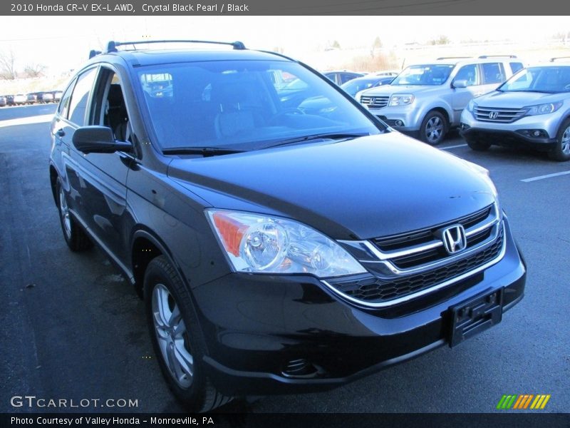 Crystal Black Pearl / Black 2010 Honda CR-V EX-L AWD