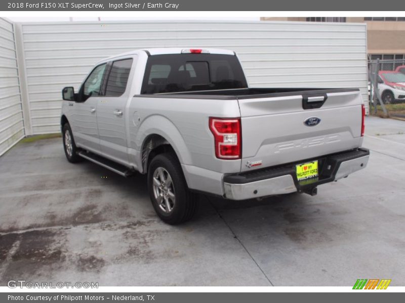 Ingot Silver / Earth Gray 2018 Ford F150 XLT SuperCrew