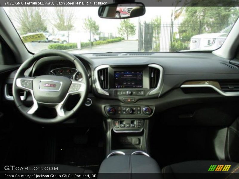 Satin Steel Metallic / Jet Black 2021 GMC Terrain SLE AWD