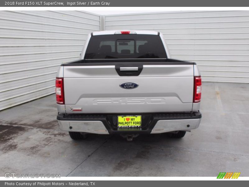 Ingot Silver / Earth Gray 2018 Ford F150 XLT SuperCrew