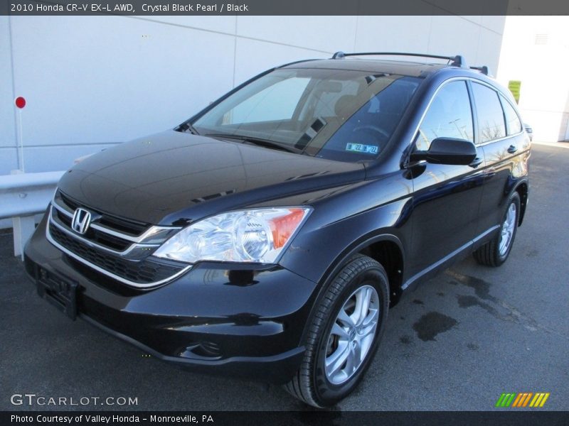 Crystal Black Pearl / Black 2010 Honda CR-V EX-L AWD