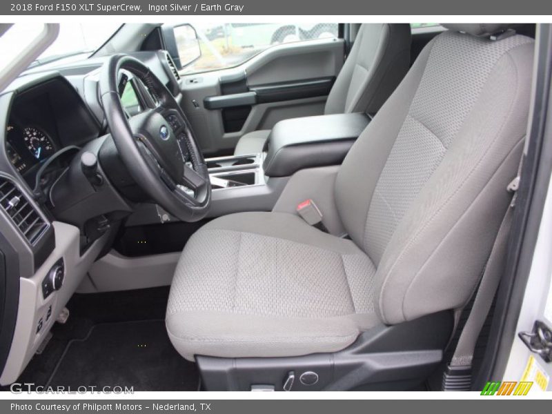 Ingot Silver / Earth Gray 2018 Ford F150 XLT SuperCrew