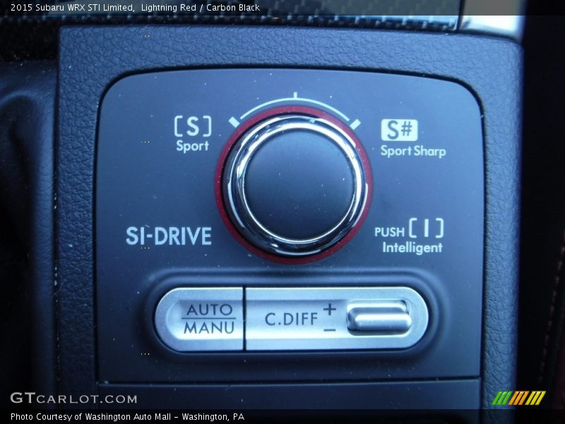 Lightning Red / Carbon Black 2015 Subaru WRX STI Limited