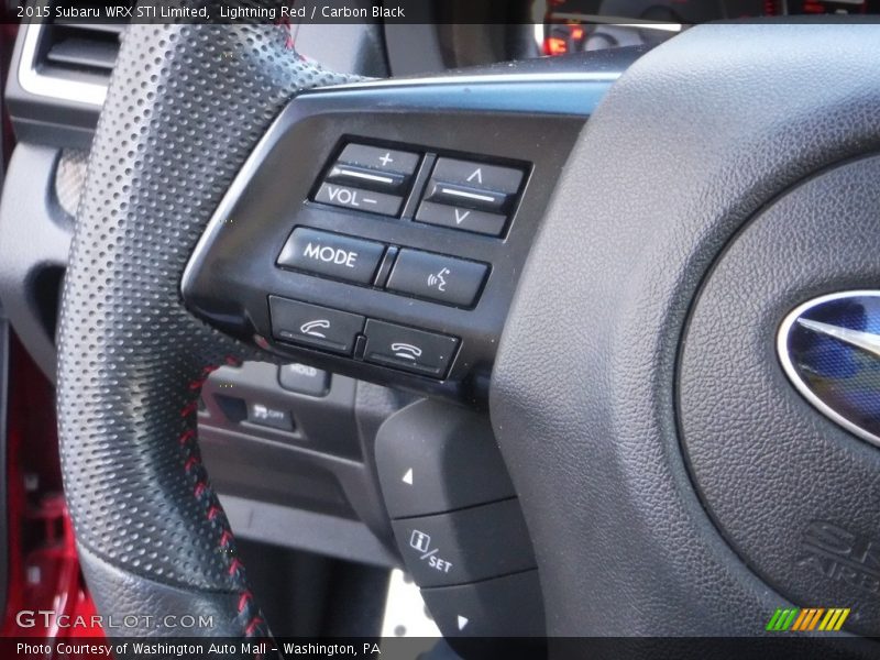 Lightning Red / Carbon Black 2015 Subaru WRX STI Limited