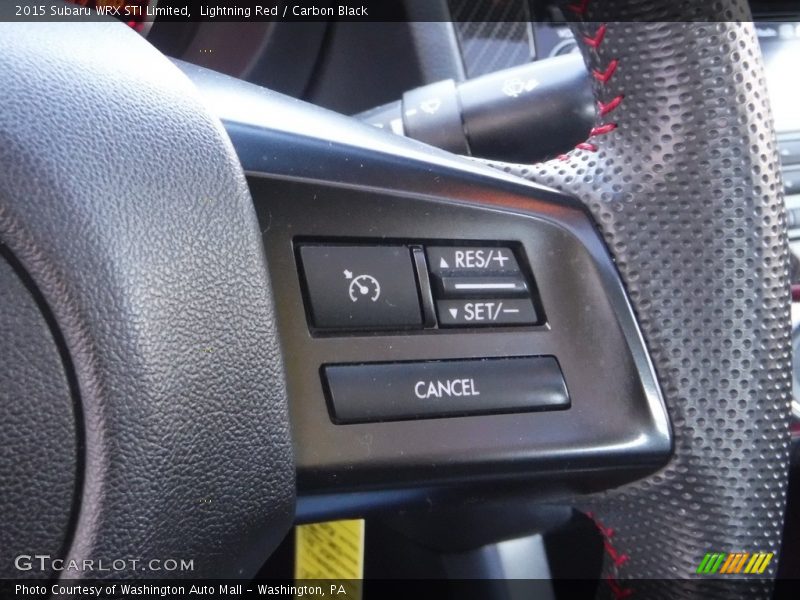 Lightning Red / Carbon Black 2015 Subaru WRX STI Limited