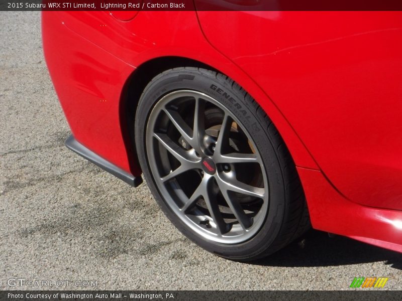Lightning Red / Carbon Black 2015 Subaru WRX STI Limited