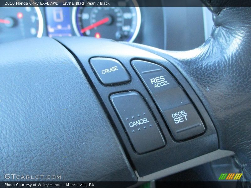 Crystal Black Pearl / Black 2010 Honda CR-V EX-L AWD