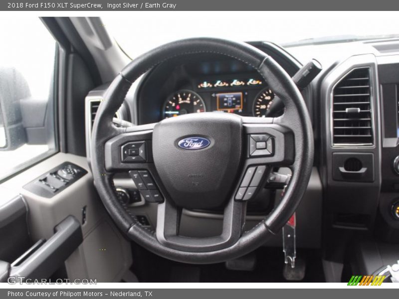 Ingot Silver / Earth Gray 2018 Ford F150 XLT SuperCrew