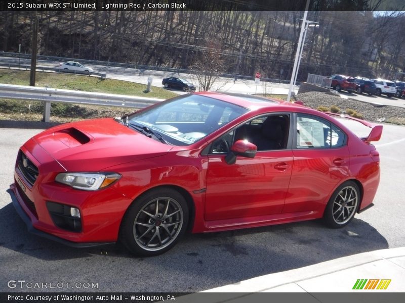 Lightning Red / Carbon Black 2015 Subaru WRX STI Limited