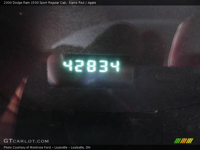 Flame Red / Agate 2000 Dodge Ram 1500 Sport Regular Cab