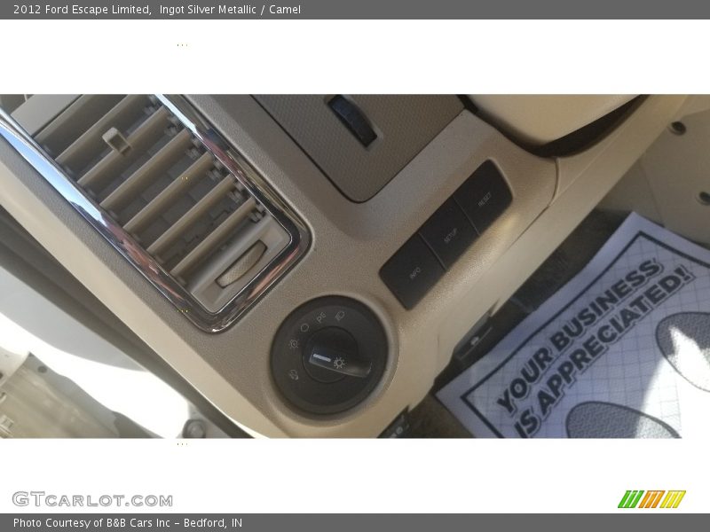 Ingot Silver Metallic / Camel 2012 Ford Escape Limited