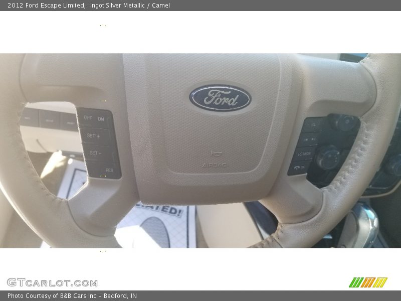 Ingot Silver Metallic / Camel 2012 Ford Escape Limited