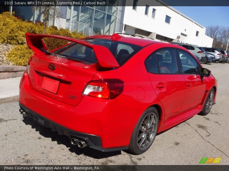Lightning Red / Carbon Black 2015 Subaru WRX STI Limited