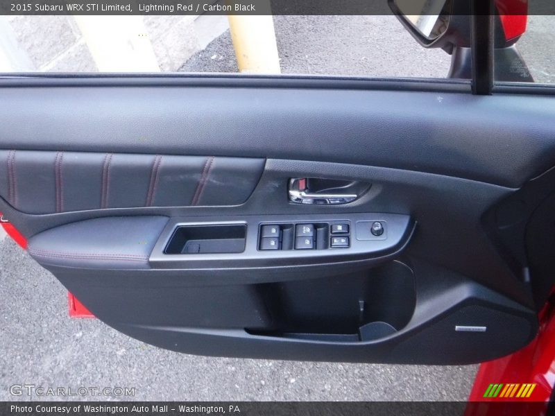 Lightning Red / Carbon Black 2015 Subaru WRX STI Limited