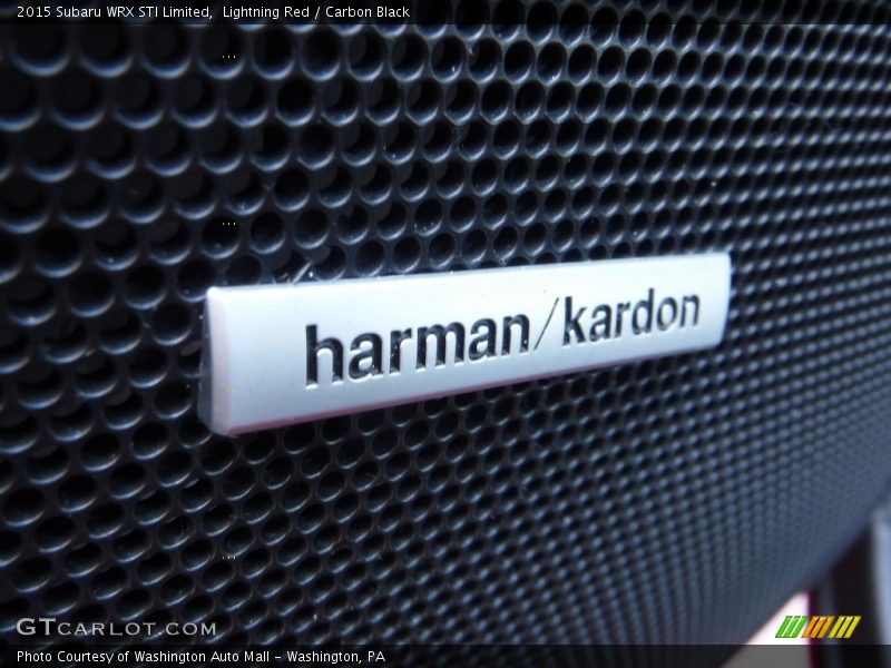 Lightning Red / Carbon Black 2015 Subaru WRX STI Limited
