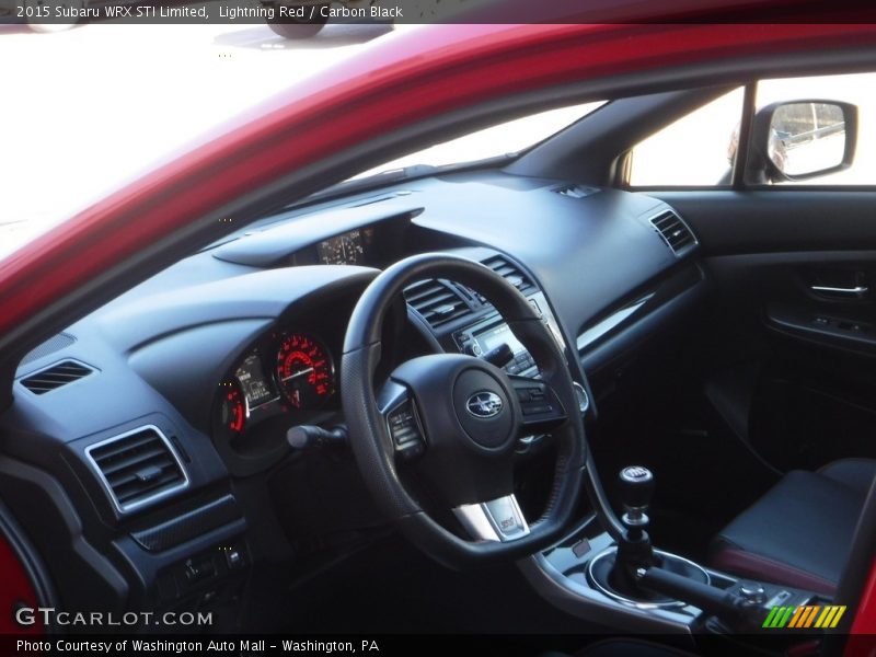 Lightning Red / Carbon Black 2015 Subaru WRX STI Limited