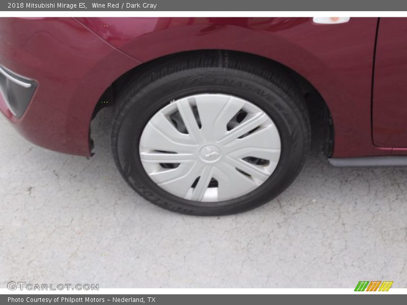 Wine Red / Dark Gray 2018 Mitsubishi Mirage ES