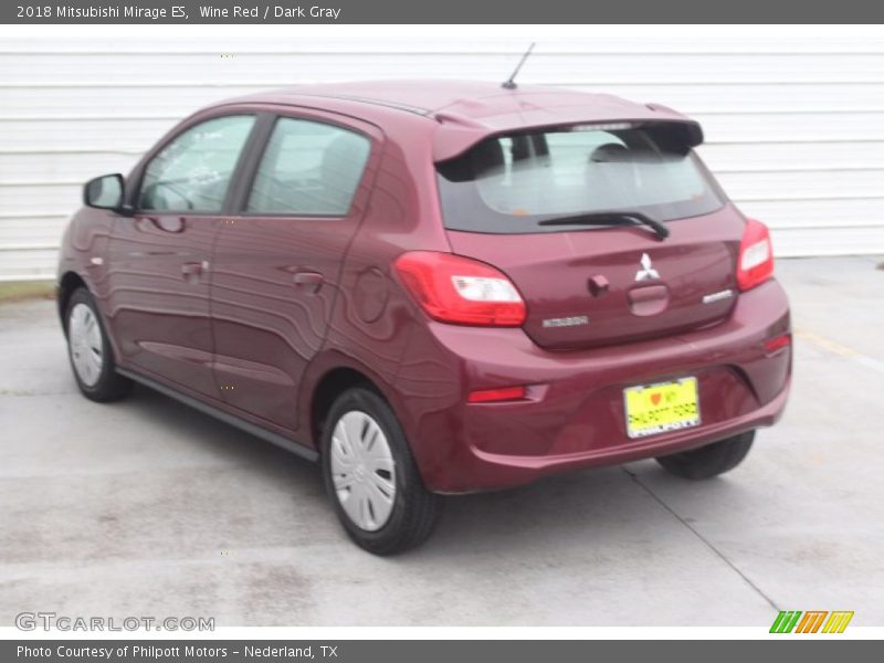 Wine Red / Dark Gray 2018 Mitsubishi Mirage ES