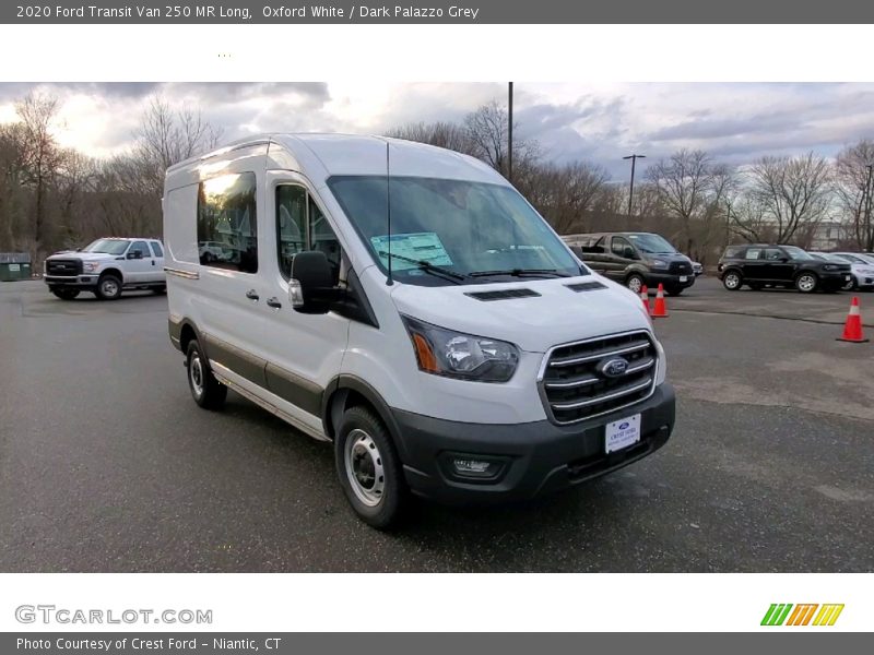 Oxford White / Dark Palazzo Grey 2020 Ford Transit Van 250 MR Long