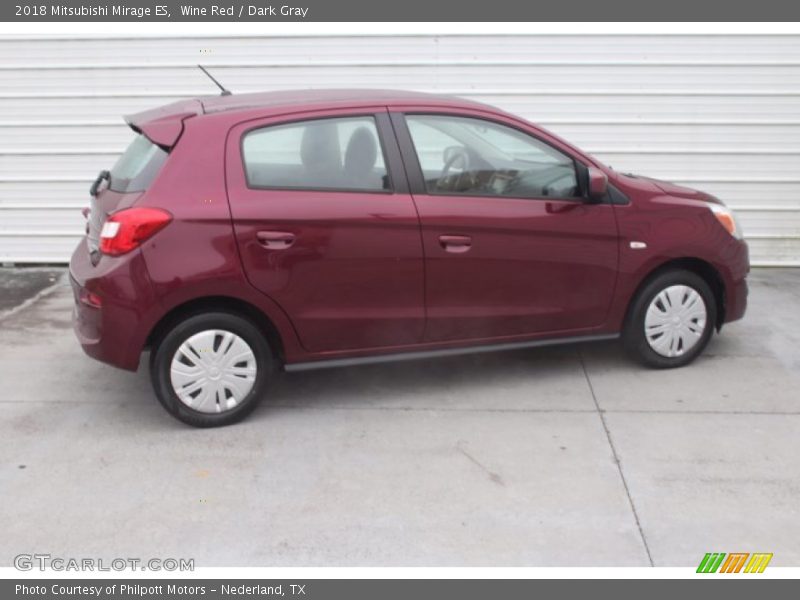 Wine Red / Dark Gray 2018 Mitsubishi Mirage ES