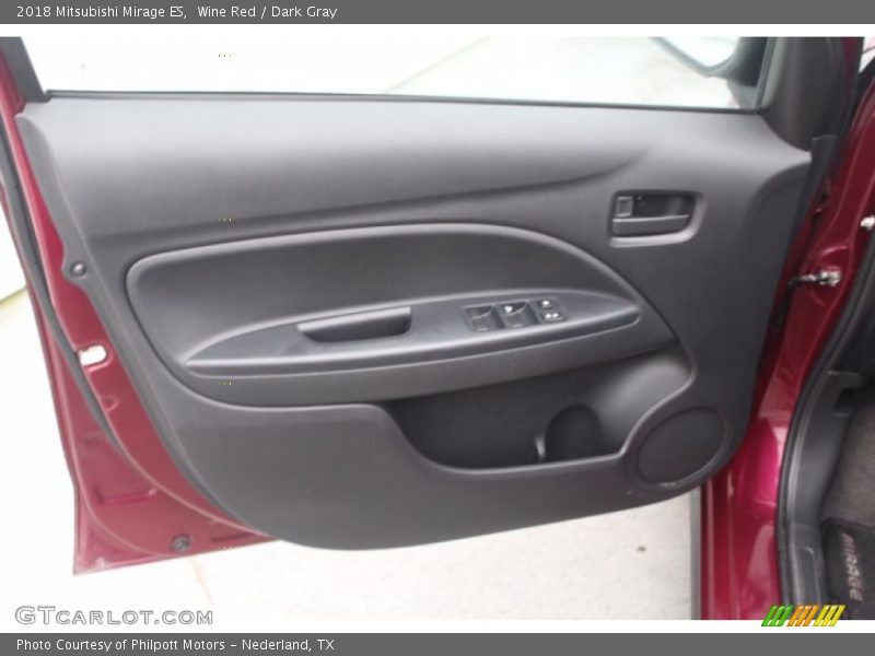 Wine Red / Dark Gray 2018 Mitsubishi Mirage ES