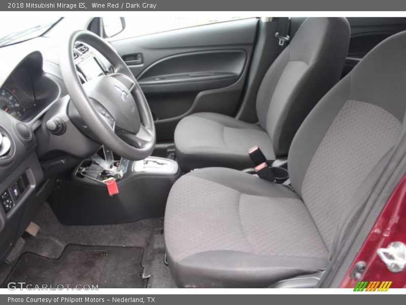 Wine Red / Dark Gray 2018 Mitsubishi Mirage ES