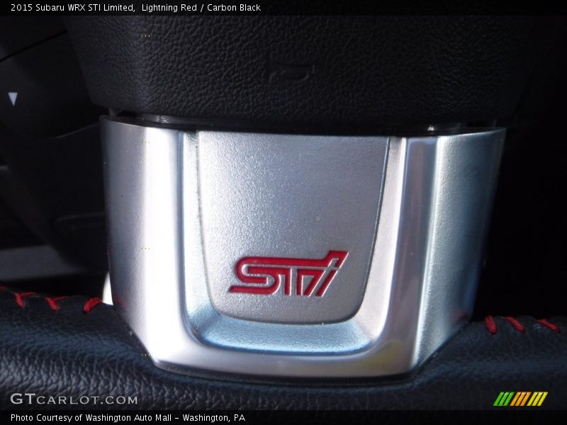 Lightning Red / Carbon Black 2015 Subaru WRX STI Limited