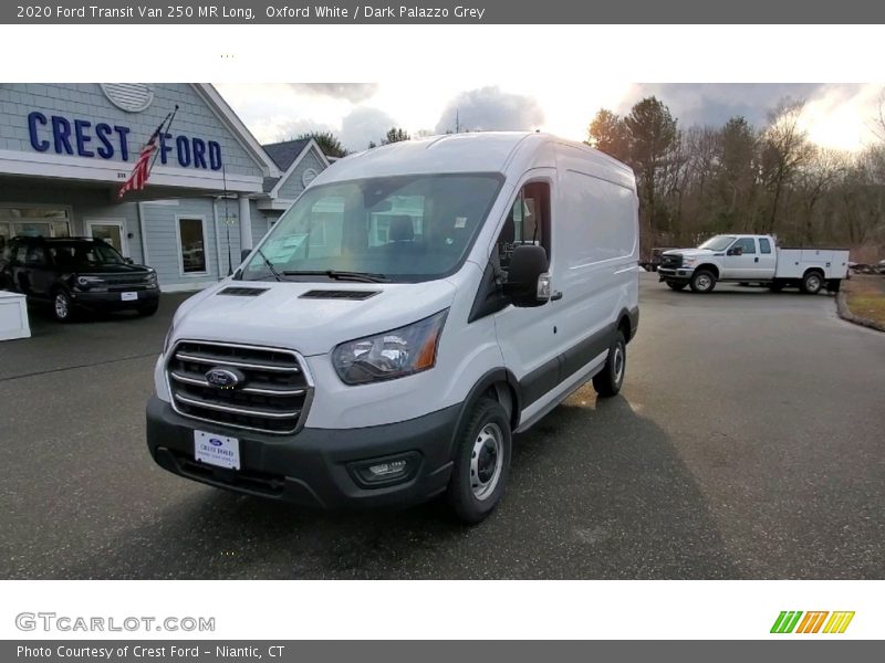 Oxford White / Dark Palazzo Grey 2020 Ford Transit Van 250 MR Long