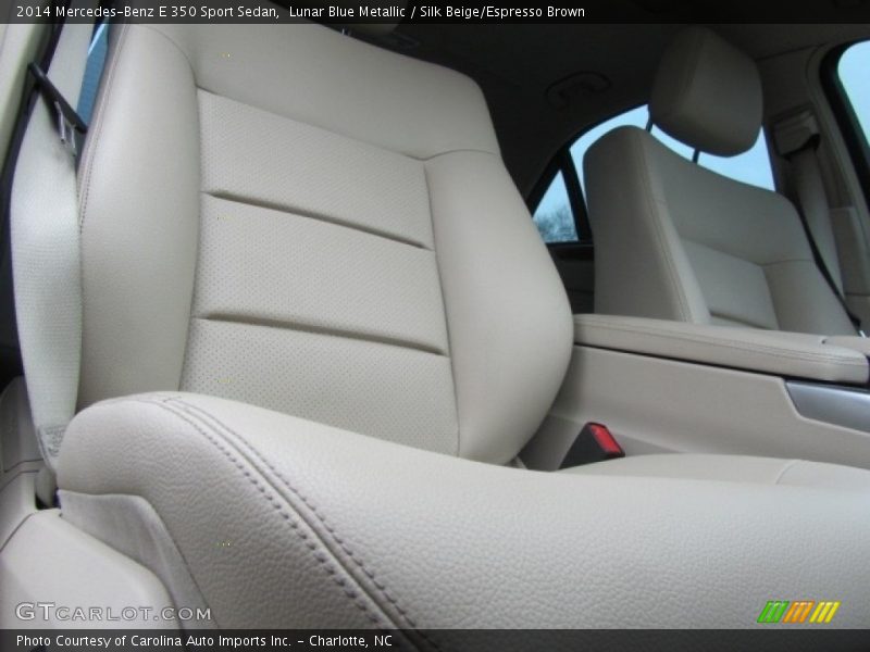 Lunar Blue Metallic / Silk Beige/Espresso Brown 2014 Mercedes-Benz E 350 Sport Sedan