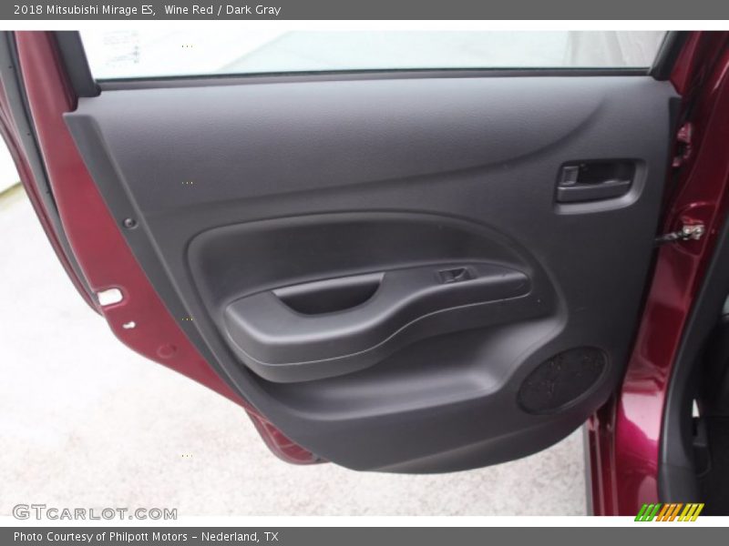 Wine Red / Dark Gray 2018 Mitsubishi Mirage ES