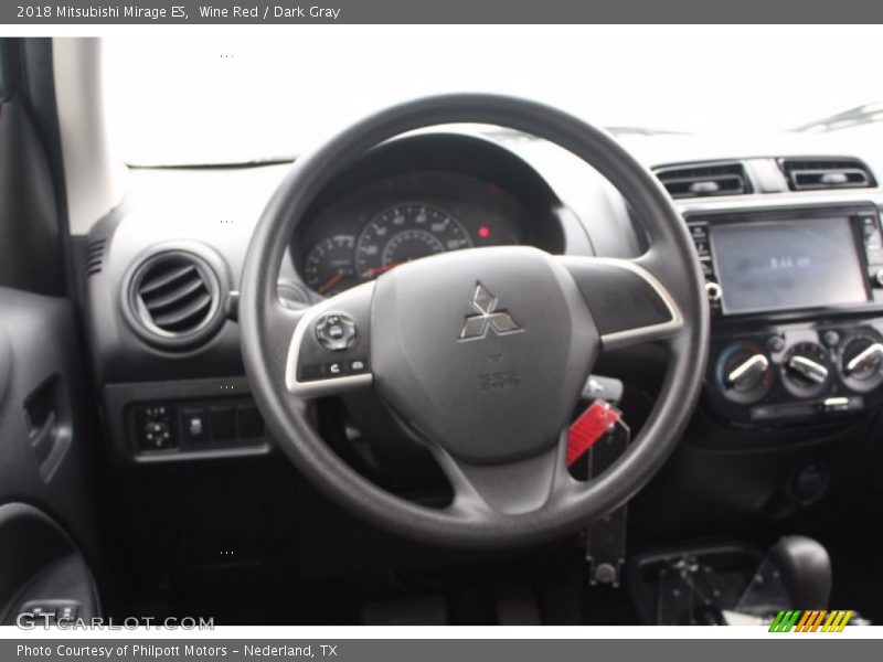 Wine Red / Dark Gray 2018 Mitsubishi Mirage ES