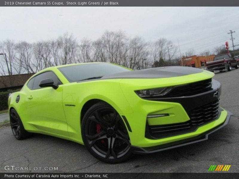 Shock (Light Green) / Jet Black 2019 Chevrolet Camaro SS Coupe