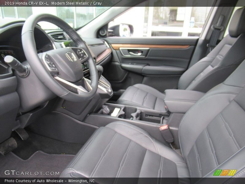 Modern Steel Metallic / Gray 2019 Honda CR-V EX-L