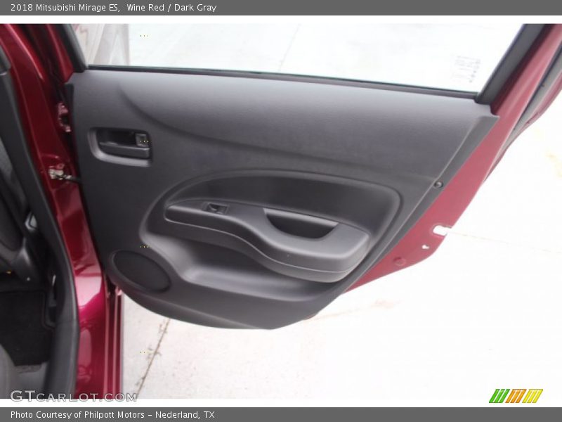 Wine Red / Dark Gray 2018 Mitsubishi Mirage ES