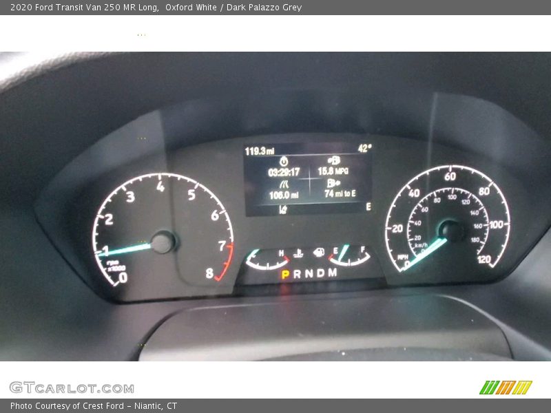 Oxford White / Dark Palazzo Grey 2020 Ford Transit Van 250 MR Long