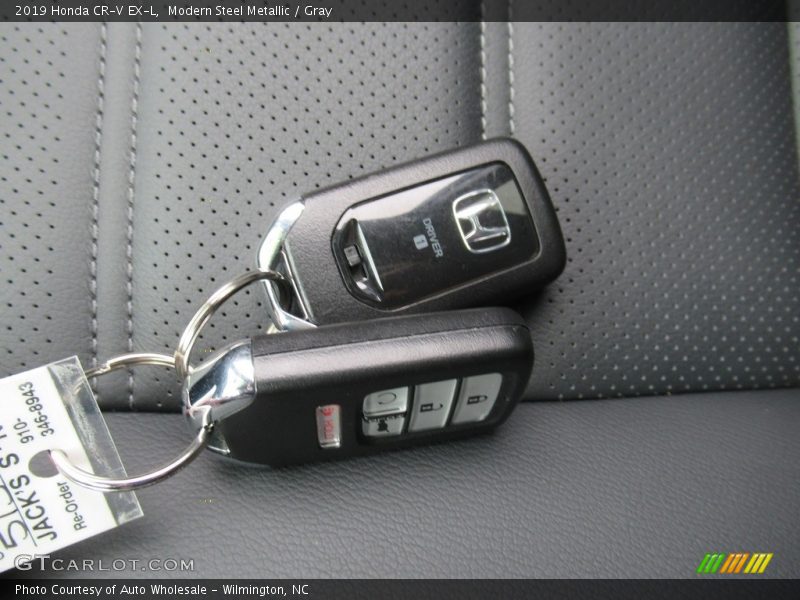 Modern Steel Metallic / Gray 2019 Honda CR-V EX-L