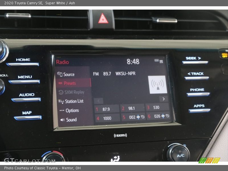 Super White / Ash 2020 Toyota Camry SE