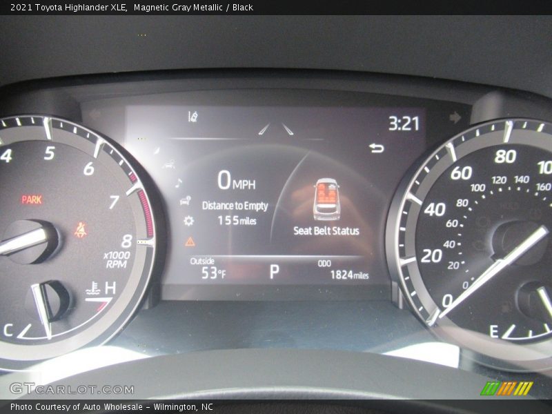 Magnetic Gray Metallic / Black 2021 Toyota Highlander XLE