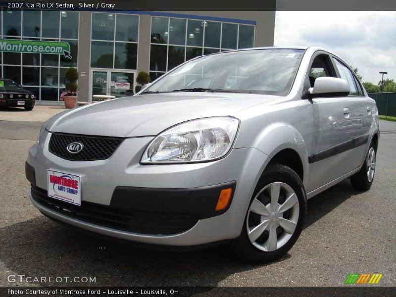 Silver / Gray 2007 Kia Rio LX Sedan