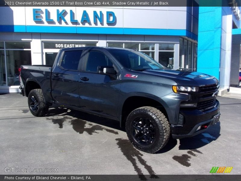 Shadow Gray Metallic / Jet Black 2021 Chevrolet Silverado 1500 LT Trail Boss Crew Cab 4x4